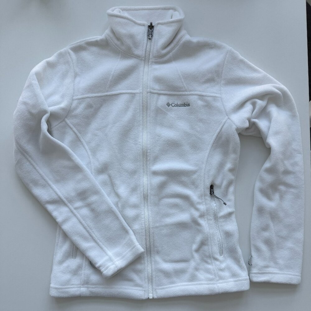 NEW Columbia White Fleece Jacket